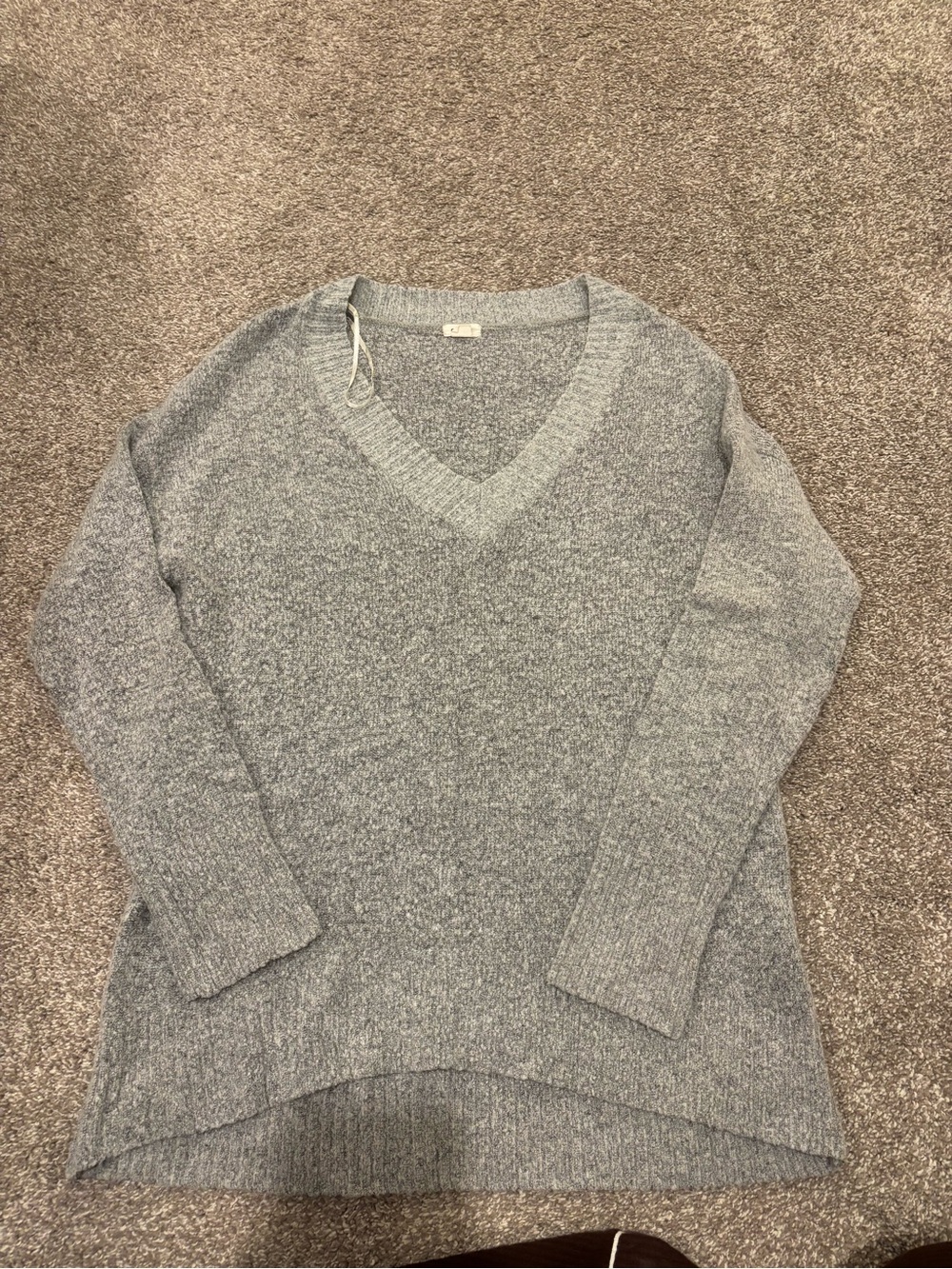 Garage Light Gray V-Neck Women's Sweater
